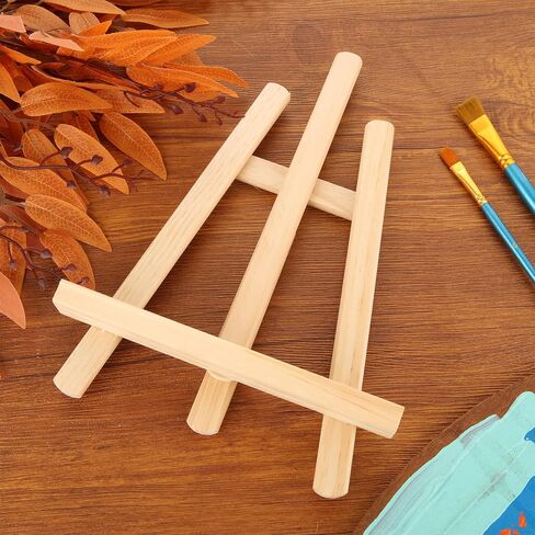 8 عبوات من الحوامل الخشبية مقاس 11 بوصة، حامل حامل للوحات الرسم والفنون والحرف اليدوية، حوامل الطاولة لعرض حامل لافتة صور قماشية محمولة in Kuwait