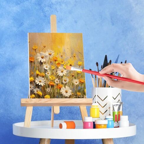 8 عبوات من الحوامل الخشبية مقاس 11 بوصة، حامل حامل للوحات الرسم والفنون والحرف اليدوية، حوامل الطاولة لعرض حامل لافتة صور قماشية محمولة in Kuwait