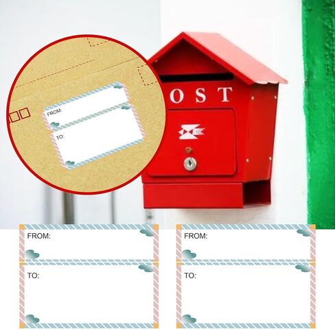 80 Pcs to and from Christmas Holiday Gift Tag from/to Return Postage Guaranteed Mailing Labels 3X4 inch from/to Address Mailing Stickers for Package School,Home,Office in Saudi Arabia