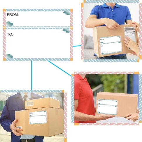 80 Pcs to and from Christmas Holiday Gift Tag from/to Return Postage Guaranteed Mailing Labels 3X4 inch from/to Address Mailing Stickers for Package School,Home,Office in Saudi Arabia