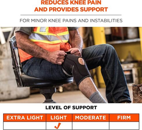 Ergodyne ProFlex 620 Knee Sleeve, Black, Small in Saudi Arabia