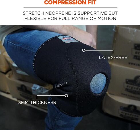 Ergodyne ProFlex 620 Knee Sleeve, Black, Small in Saudi Arabia