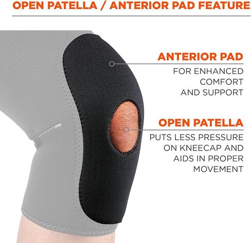 Ergodyne ProFlex 620 Knee Sleeve, Black, Small in Saudi Arabia