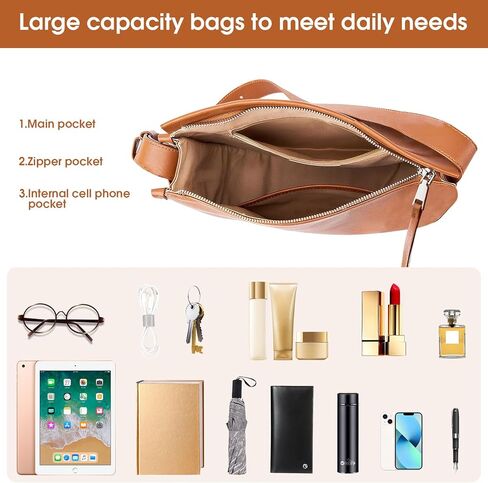 حقيبة حمل cjc، حقيبة حمل عصرية للنساء، حقيبة حمل جلدية للعمل، حقيبة حمل مع حقيبة كتف بسحاب، حقائب حمل جلدية يوميًا in Kuwait