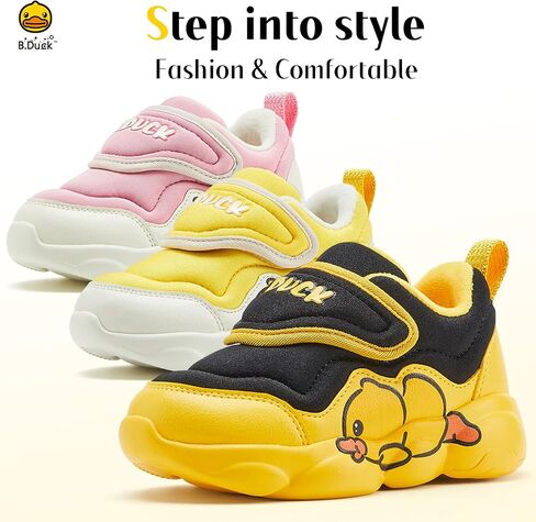 B.Duck Toddler Shoes for Girl and Boy [Warm and Cozy] Kids Shoes Toddler Sneakers Girls Shoes Toddler Sneakers for Toddler/Little Kid Shoes in Saudi Arabia