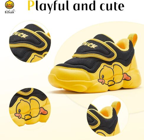 B.Duck Toddler Shoes for Girl and Boy [Warm and Cozy] Kids Shoes Toddler Sneakers Girls Shoes Toddler Sneakers for Toddler/Little Kid Shoes in Saudi Arabia