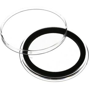 Air-Tite (20) 39mm Black Ring Coin Holder Capsules for 1oz Silver & Copper Rounds Casino Chips