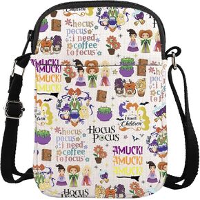 ENSIANTH Hocus Pocus Inspired Messenger Bag Witch Lover Crossbody Bag Sanderson Sisters Gift Coven Gift Halloween Party Gift