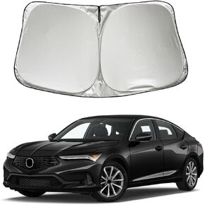 مظلة شمسية للزجاج الأمامي للسيارة متوافقة مع Acura Integra 2025 2024 2023 TLX 2021-2024 TL 2009-2014 ILX 2013-2022 ملحقات رياضية هجينة، حاجب شمسي للنافذة الأمامية للسيارة قابل للطي