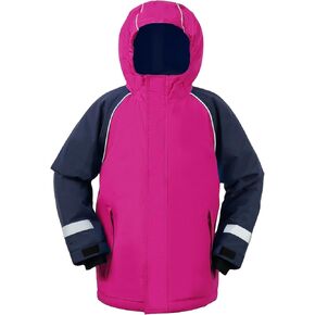 Owntop Kids Ski Jacket | Waterproof Snow Jacket Hooded | Insulated Lining | Reflective Strip | Fit for 3-12 Years