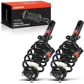A-Premium Front Pair (2) Complete Strut and Coil Spring Assembly Compatible with Jaguar X-Type 2002-2008, Driver and Passenger Side