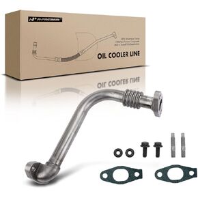 A-Premium Turbocharger Oil Return Line Compatible with Chevrolet Silverado 2500 HD 3500 GMC Sierra 2500 HD 3500 2001-2004 6.6L Turbocharged