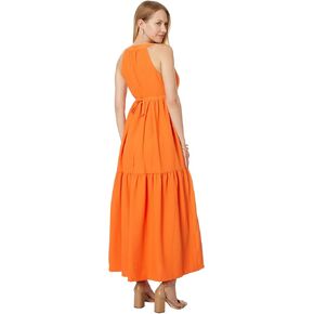 Calvin Klein Women's Halter Gauze Maxi Dress