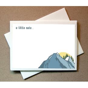 Mountain Note Cards (24 Non-foldover Cards and Envelopes)