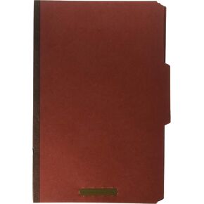 01053 Classification Folders, 2-Inch Exp., Legal, 1 Div, 10/BX, Red