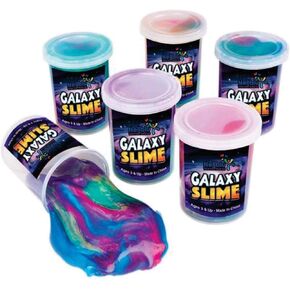 Neliblu Galaxy Slime Kit - 12 Pack of 4 oz Galaxy Slime Party Favors for Kids, Fun DIY Decoration and Self-Calming Toys - Marble Rainbow Slime Set for Girls - Goodie Bag Stuffers and Birthday Gifts
