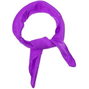 Chiffon Scarf Retro Satin Ribbon Scarf Square Ribbon Neck Scarf Chiffon Square Neck Scarves Handkerchief for Halloween Retro Women Girls Costume Accessory