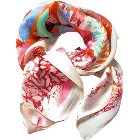 Luxurious Silk Feeling Scarf, Elegant Satin Square Head Scarf for Women, Versatile Hair Wrap Accessory