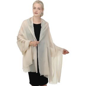TZ Promise Women Shimmer Chiffon Pashmina Wedding Metallic Sparkle Party Formal Shawls and Wraps for Evening Dresses