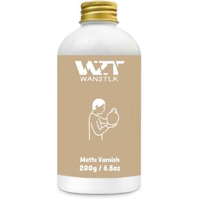 200ml Air Dry Clay Glaze, Clear Clay Varnish for Air Dry Clay Pottery, Waterproof and Scratch Resistant, Design for Air Dry Clay (Gloss Varnish)