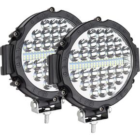 7 Inch Round Led Offroad Lights, Safego round LED Driving Light Bar Pods 210W 21000LM Combo Beam Work light for Trucks ATV UTV SUV Car Tractors Off-Roading Jeep Lighting, Pack of 2