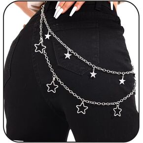 Punk Pants Chain Hip Hop Pocket Chain Trouser Chains Rock Wallet Chain for Men Waist Body Accessories for Women in Kuwait