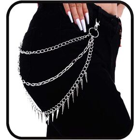 Punk Pants Chain Hip Hop Pocket Chain Trouser Chains Rock Wallet Chain for Men Waist Body Accessories for Women