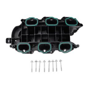 Lower Intake Manifold with Gasket Compatible with 2011-2018 Jeep Dodge RAM Chrysler 3.6L V6 Vehicles - Grand Cherokee Wrangler Journey Grand Caravan Town & Country Replaces 05184199AF