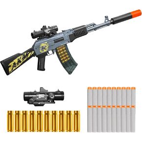 Shell Ejecting Shotgun Foam Blasters Realistic Pellet Soft Bullet Toy Gun Dart Sniper with Scope Rifle Fake Gun Shooting Game for Boys, Girls, Kids, and Adults Birthday Gift Age8-12 in Saudi Arabia