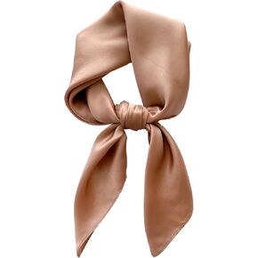MEISEE Solid Color Mulberry Silk Scarf 26" Square Scarf Neck Scarf Hair Head Breathable Lightweight for Women Gift Packed