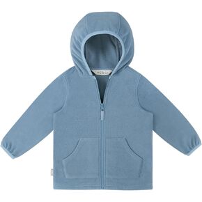 JAN & JUL Fleece Jacket with Stay-On Hood for Toddlers and Kids