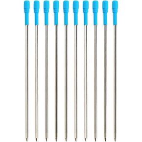 Gullor 10 Pieces Ballpoint Pen Refills, Length 106 mm, Blue Ink