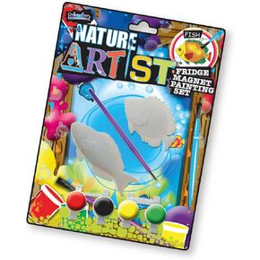 Nature Artist Butterfly - Fridge Magnet Painting Set. Colorful Arts and Crafts for Kids. These Paint Your Own Educational Toys are Ideal Butterfly Party Favors and Party Bag Toys for Boys & Girls