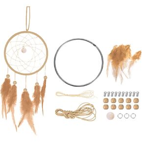 PATIKIL DIY Dream Catcher Kit, Making Dream Catcher Supplies Wall Hanging Handmade Dream Catcher Kits for Beginner Style 3, Purple