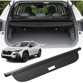 Cargo Cover for Subaru Crosstrek Trunk Cover - Tesmirror Retractable Cargo Cover for 2024 Subaru Crosstrek Accessories Rear Trunk Security Shade Privacy Security Shield Shade