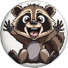 Funny Raccoon Spare Tire Cover Raccoon Holding A Gun Wheel Protector for Truck SUV Trailer Camping RV Universal Tire Covers 15 Inch