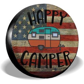 Not All Those Who Wander are Lost Spare Tire Cover for Camper RV SUV Trailer Truck and Many Vehicle, Universal Fit Wheel Covers Waterproof Dustproof (Diameter 23" - 33")