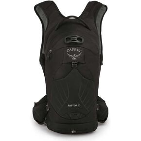 Osprey Raptor 14L Men's Biking Backpack with Hydraulics Reservoir, Black