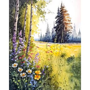 TFIAVSIN DIY Painting by Numbers for Adults, Colourful Butterfly Paint by Numbers, 16x20 Inch Adults Paint by Number Kits for Beginners on Canvas, Flameless Color by Number Art Kits