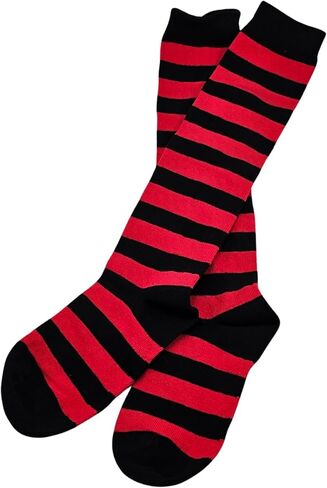 Colourful Baby World Girls' Rainbow Stripe Knee High Stripe Fancy Socks in Saudi Arabia