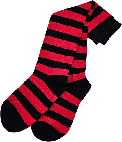 Colourful Baby World Girls' Rainbow Stripe Knee High Stripe Fancy Socks in Saudi Arabia