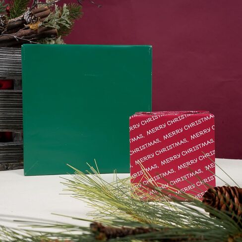 LaRibbons Reversible Christmas Wrapping Paper Sets, Classic Deer/Red White Plaid/Berries with 2 Trimming & 3 Gift Tags, Perfect for Season Party, Holiday, 30 Inch X 10 Feet (4Rolls, 100 sq.ft.ttl.) in Saudi Arabia