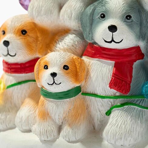 شجرة عيد الميلاد الصغيرة للكلاب من iHeartDogs - تمثال صغير مصنوع يدويًا من الراتنج لشجرة عيد الميلاد لتزيين الكلاب - يساعد على إطعام الكلاب المحتاجة in Kuwait