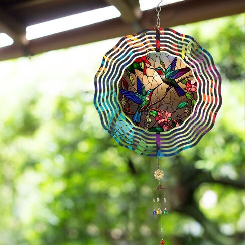 Wind Spinner Hanging for Yard and Garden, Unique Gift Wind Spinner, 3D Hanging Wind Spinner Outdoor, Cute Dragonfly Wind Spinner in Saudi Arabia