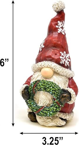 Gift Boutique Christmas Santa Gnomes Table Topper Decor Set of 2 Holiday Characters Figurines Santa Sculpture Table Top Decorative Centerpiece for Home Kitchen Office Desk Party Decorations in Saudi Arabia
