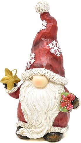Gift Boutique Christmas Santa Gnomes Table Topper Decor Set of 2 Holiday Characters Figurines Santa Sculpture Table Top Decorative Centerpiece for Home Kitchen Office Desk Party Decorations in Saudi Arabia