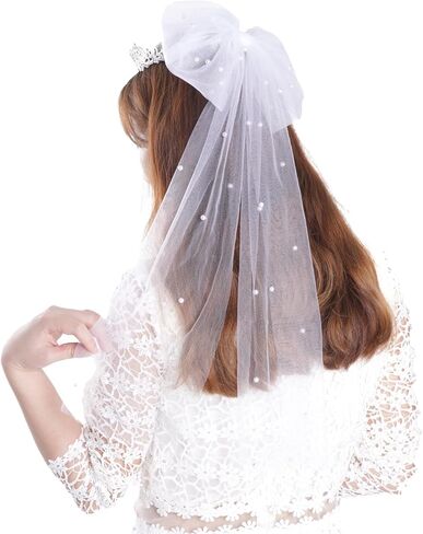 حجاب فيونكة شعر الزفاف وتيجان كريستال، تيجان حجاب زفاف للعزوبية، طرحة زفاف لحفلات العزوبية للعروس in Kuwait