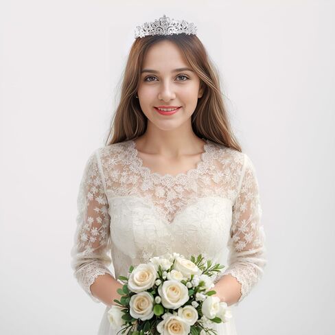 حجاب فيونكة شعر الزفاف وتيجان كريستال، تيجان حجاب زفاف للعزوبية، طرحة زفاف لحفلات العزوبية للعروس in Kuwait