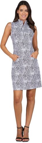 فستان IBKUL للحماية من الشمس UPF50+ Icefil Cooling Alena Print بدون أكمام - 58539 بطيخ / أبيض Alena M in Kuwait