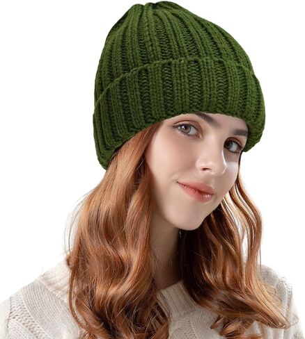 ZOORON 1&2 Winter Beanie for Women Soft Warm Slouchy Knit Hat Ski Stocking Cuffed Cap in Saudi Arabia